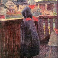 On the balcony